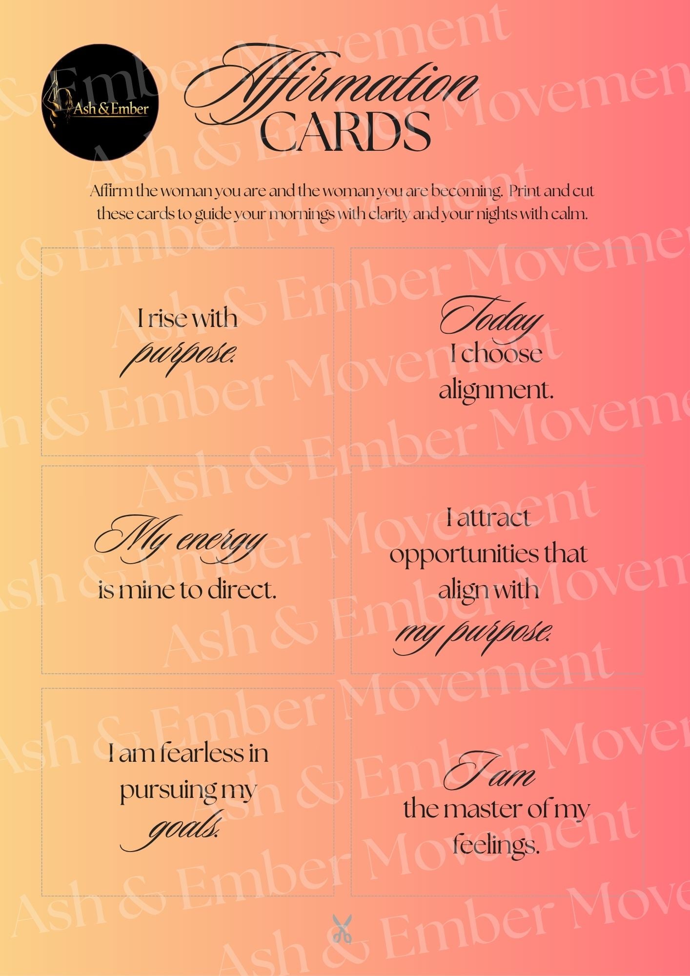 Morning & Night Routine Affirmation Cards | Printable Daily Ritual Cards for Women | Self‑Care, Mindset, Reflection, Motivation | Instant Download