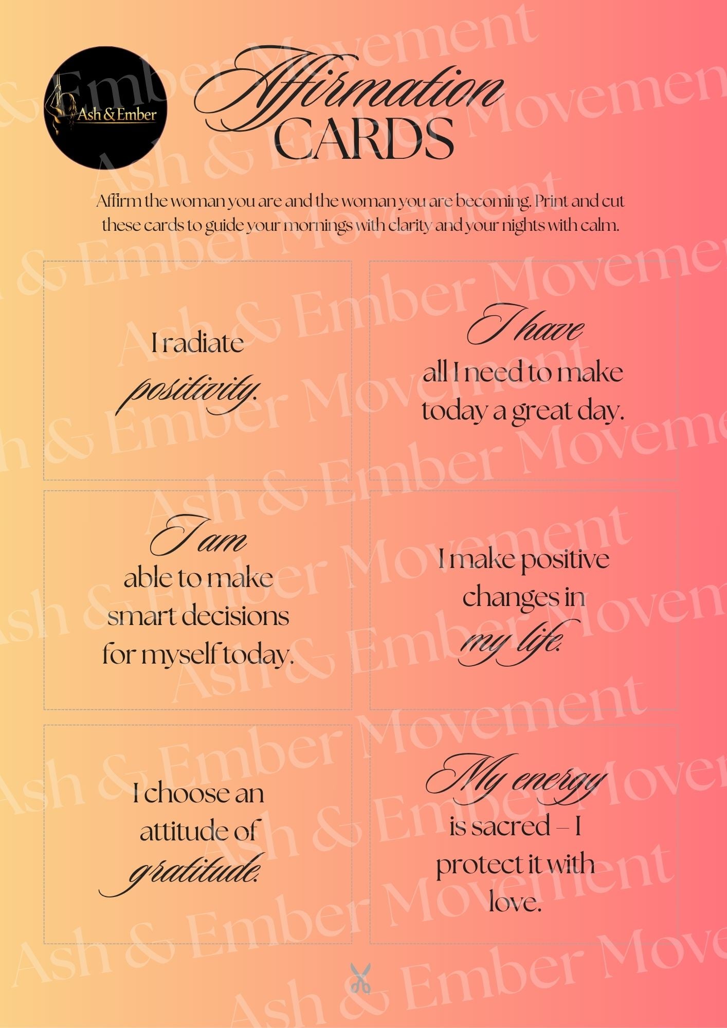 Morning & Night Routine Affirmation Cards | Printable Daily Ritual Cards for Women | Self‑Care, Mindset, Reflection, Motivation | Instant Download