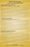 Self-Trust Tracker — 2‑Page Guided Worksheet